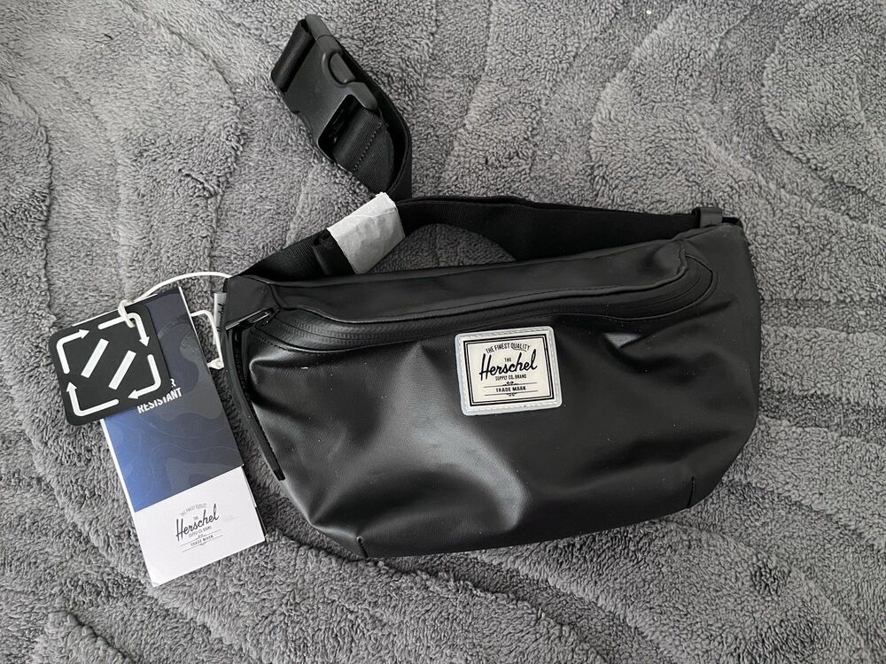 New Herschel Black Hiking Waist Pack  Polyester